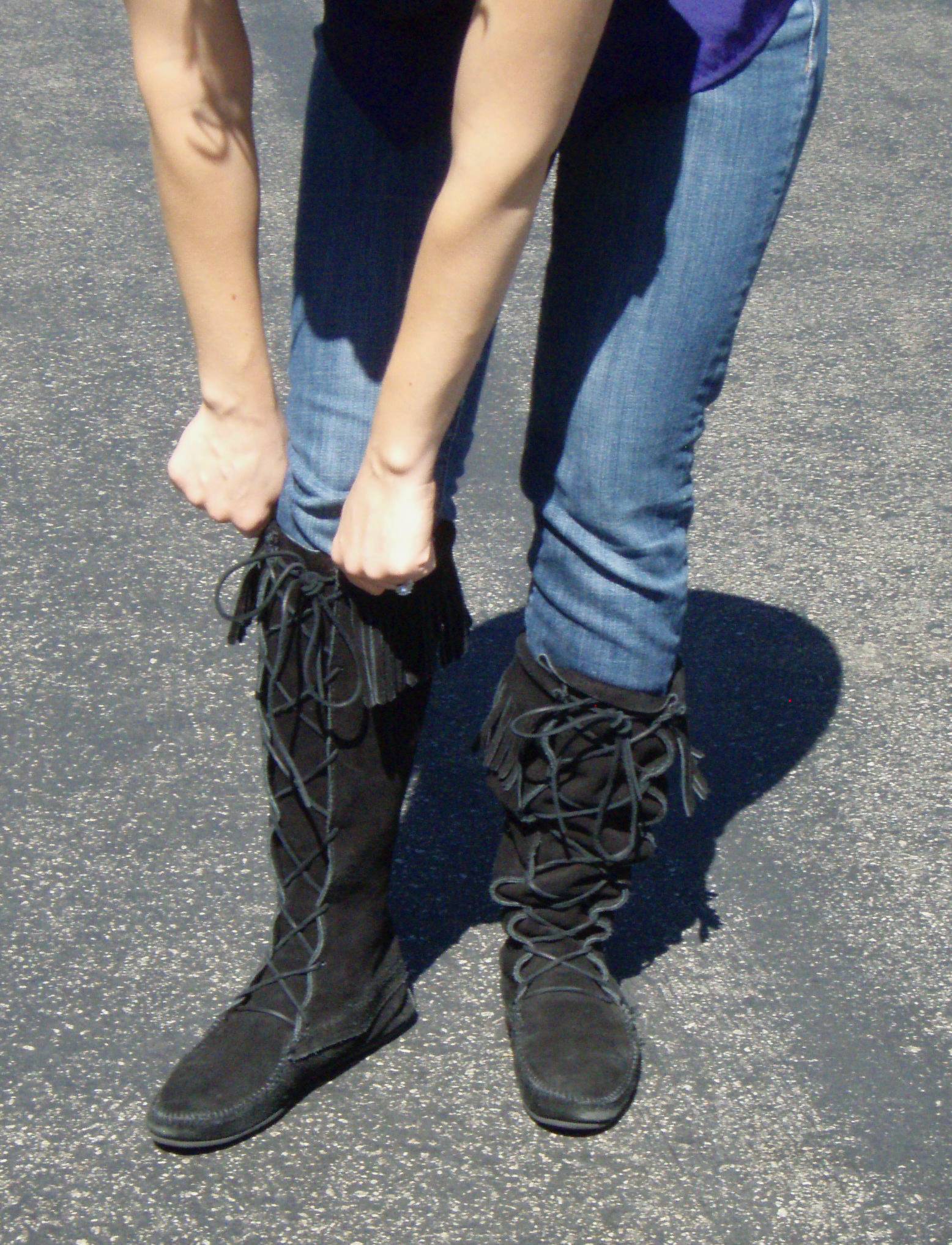 Boot Stay 3.0 adhesive sag preventers in white, designed to keep boots securely in place without sagging.