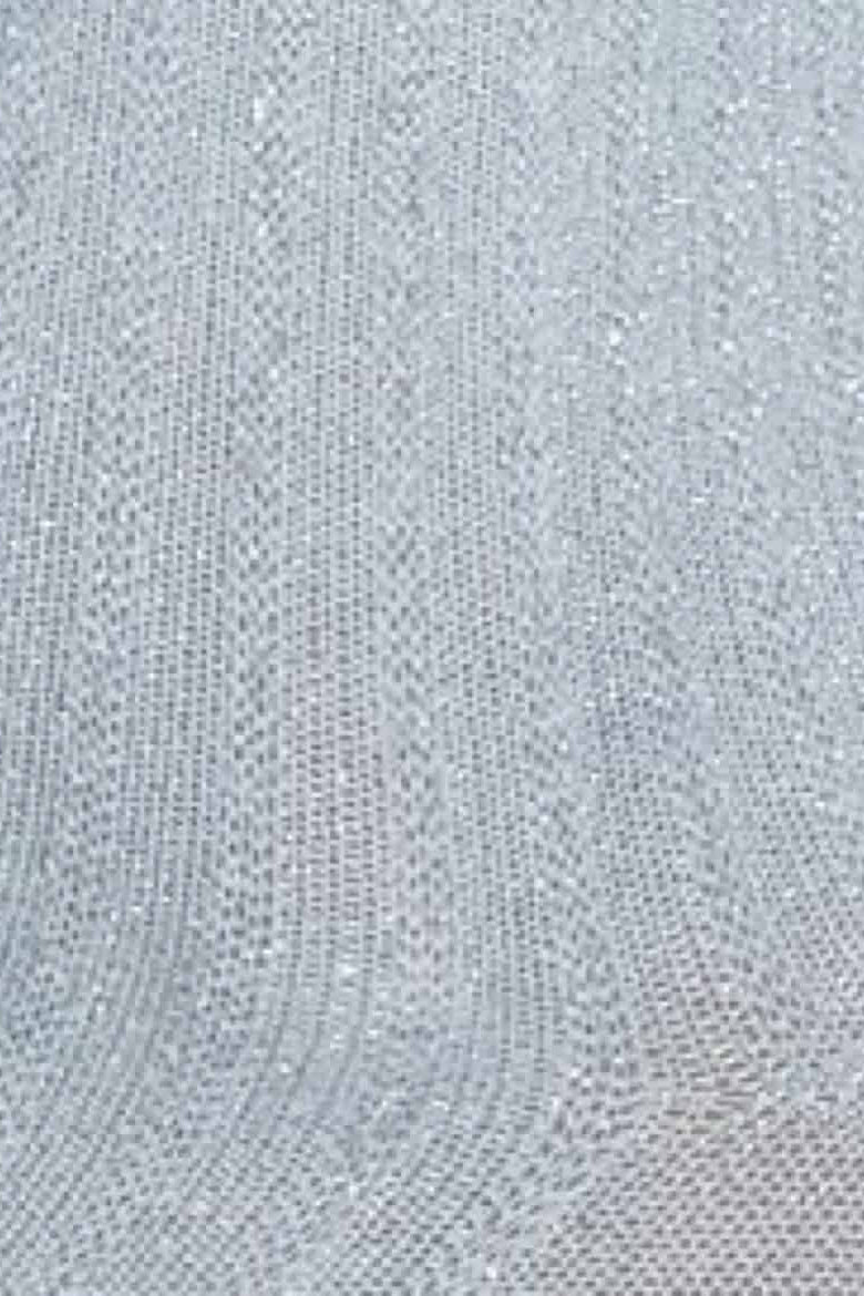 Chaussettes pailletées bleu clair en fibres recyclées avec des fils en Lurex scintillants, parfaites pour ajouter du style à n'importe quelle tenue.