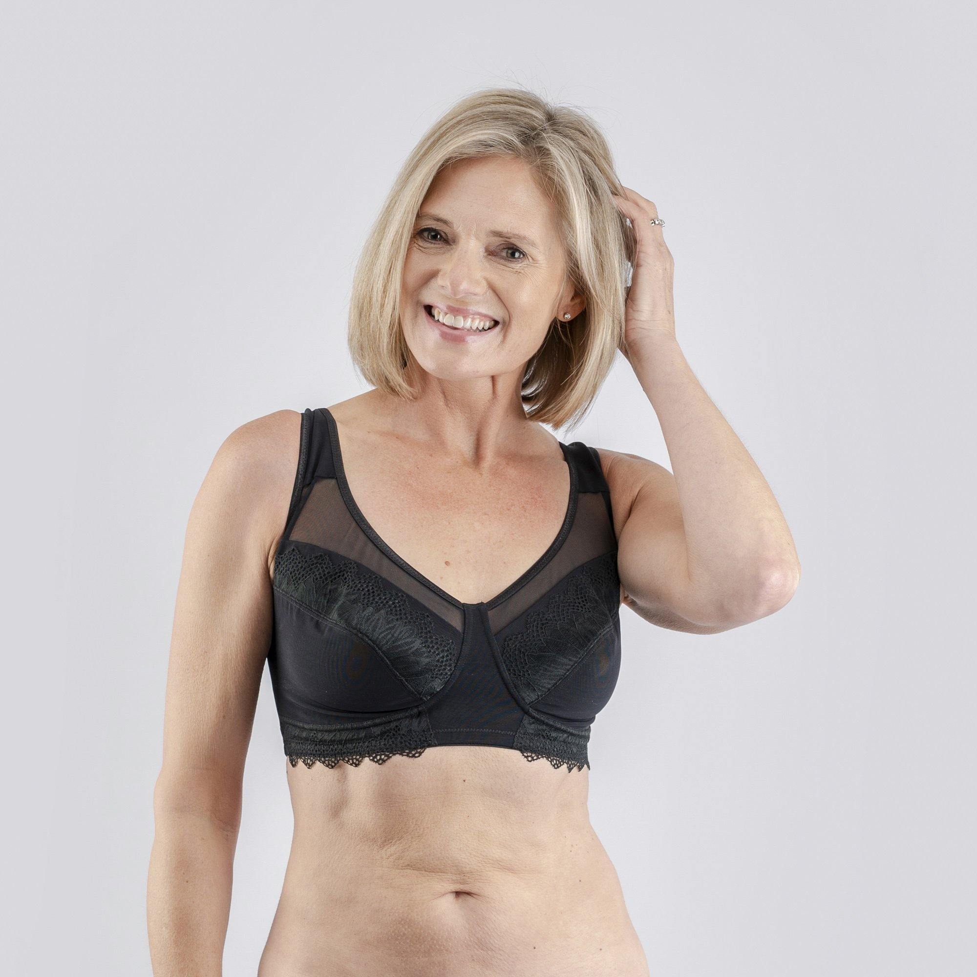 Claret Silk Back Support Cotton Sports Bra showcasing criss-cross bands and lace detailing, available in multiple colors.