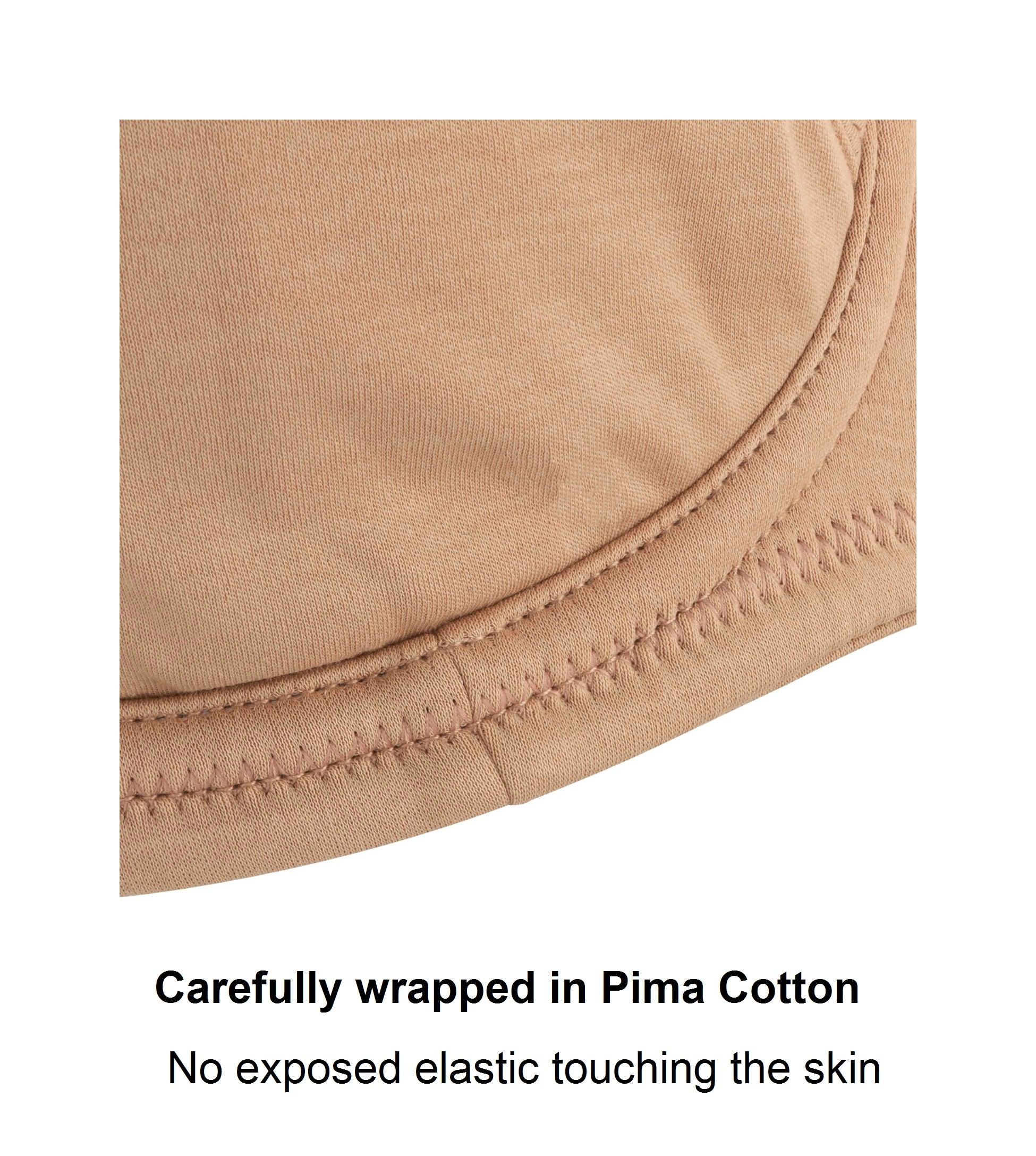 Cocoa Underwired Silk & Organic Cotton Full Cup Bra showcasing its luxurious silk cups and removable padding.