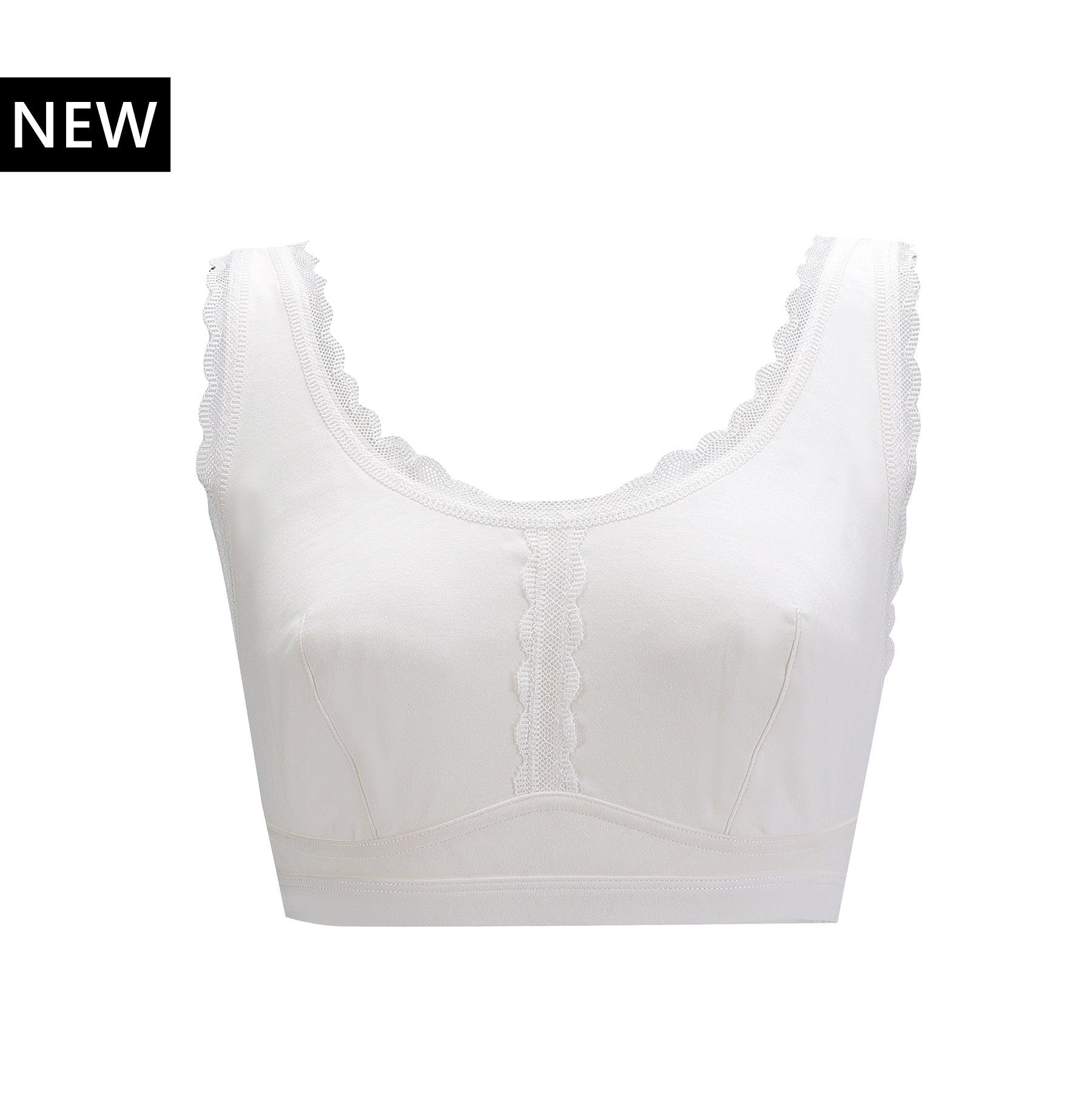 Georgia Silk Back Support Bra featuring pure silk cups and organic cotton body, designed for comfort and elegance.