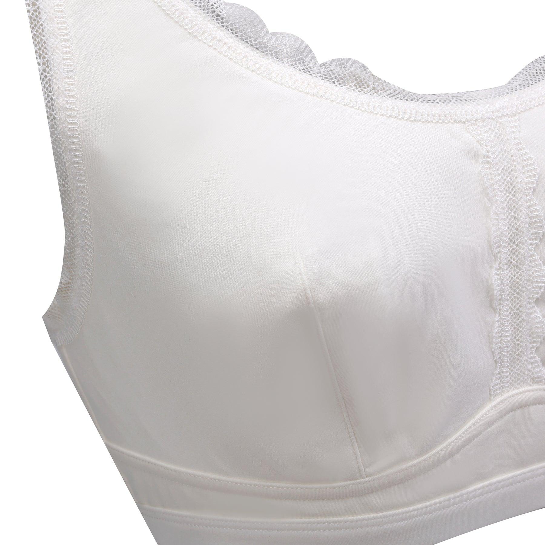 Georgia Silk Back Support Bra featuring pure silk cups and organic cotton body, designed for comfort and elegance.