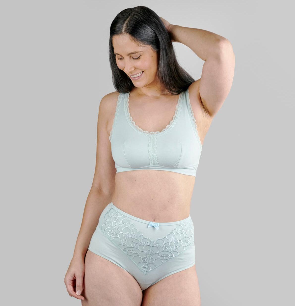 Georgia Silk Back Support Bra featuring pure silk cups and organic cotton body, designed for comfort and elegance.