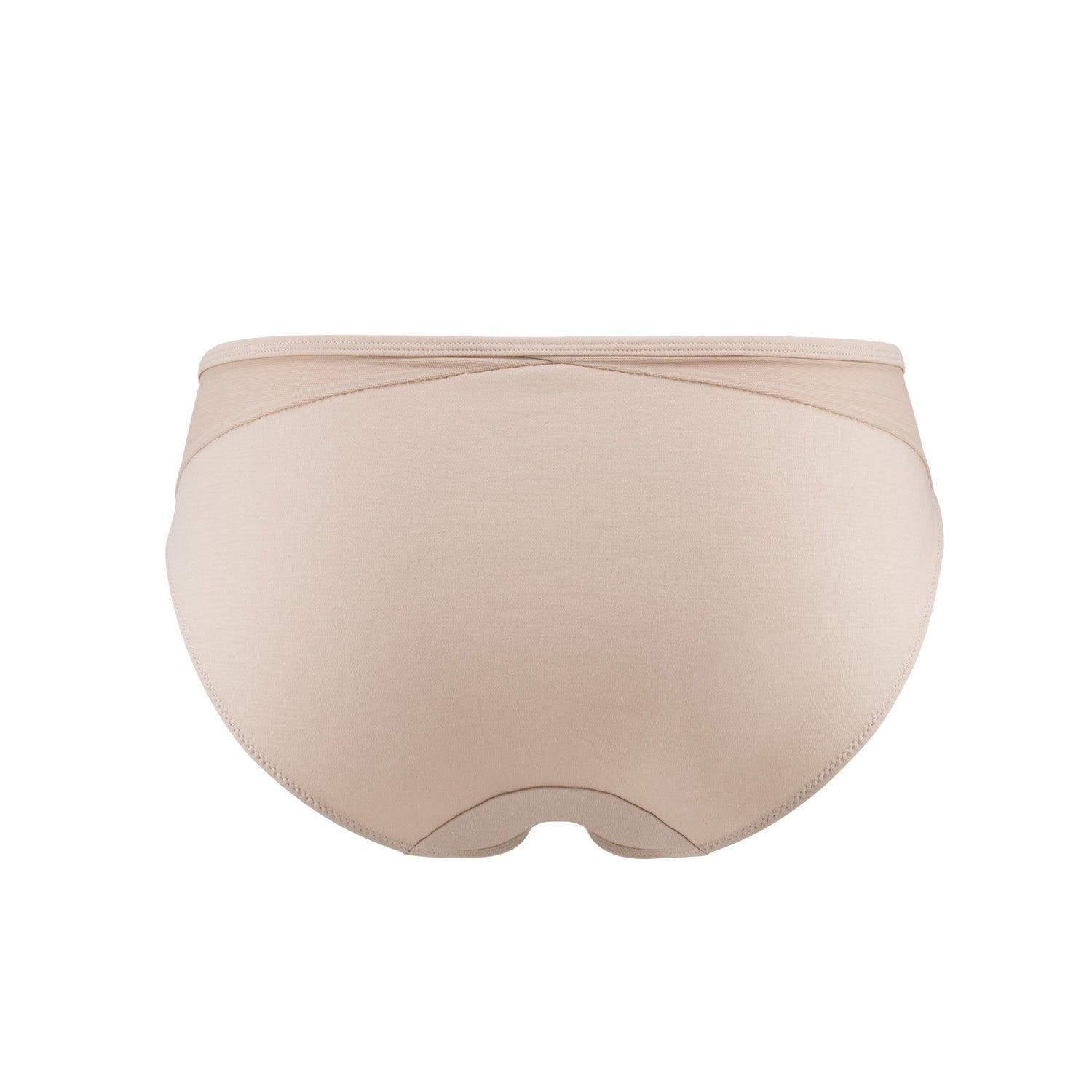 Hope Silk & Organic Cotton Brief in various skin tone colours, showcasing luxurious fabric and elegant design.
