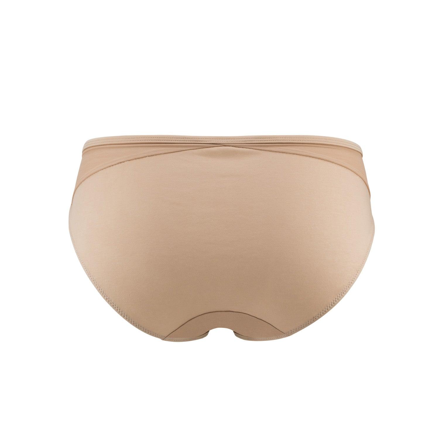 Hope Silk & Organic Cotton Brief in various skin tone colours, showcasing luxurious fabric and elegant design.