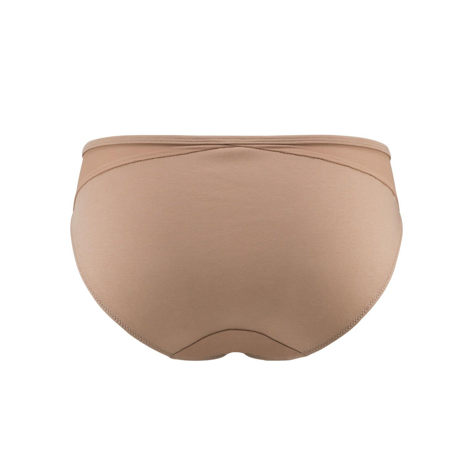 Hope Silk & Organic Cotton Brief in various skin tone colours, showcasing luxurious fabric and elegant design.