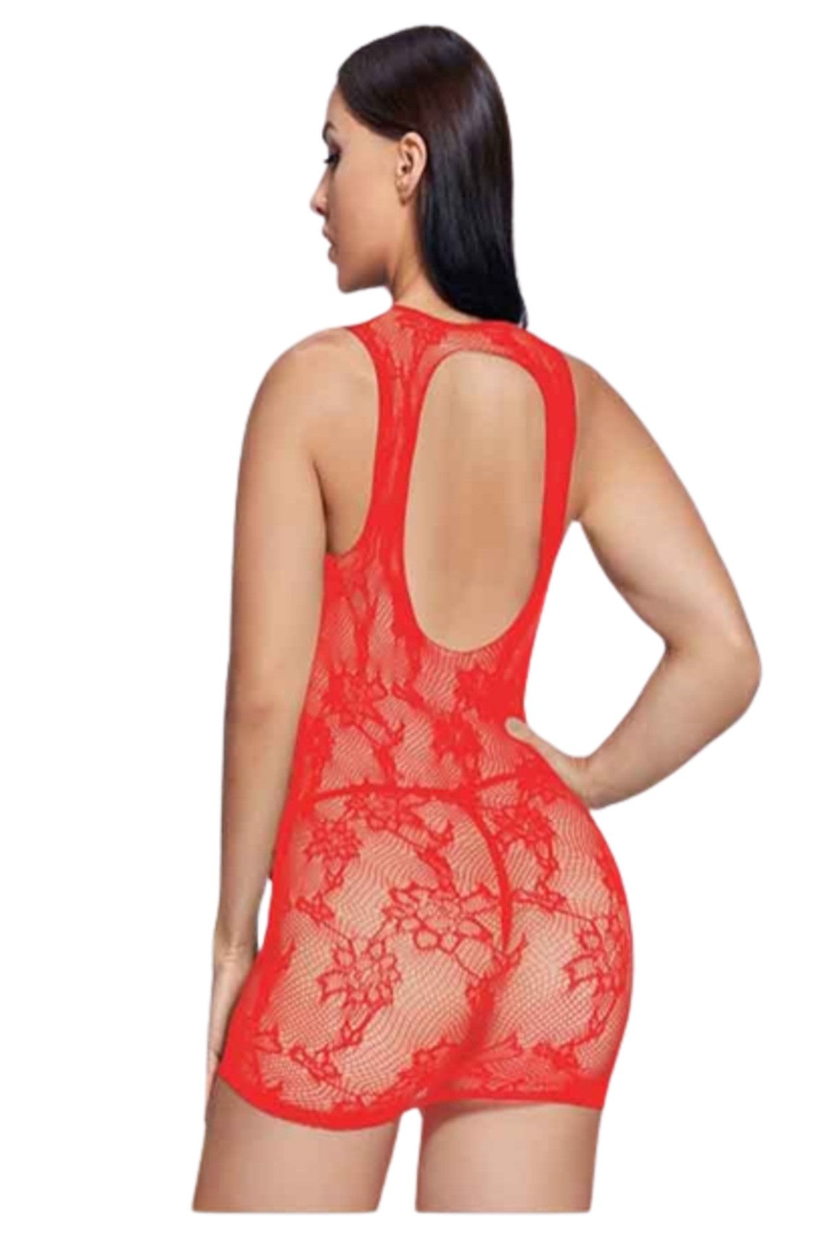 A queen size sexy floral lace dress featuring intricate lace detailing and a comfortable fit, perfect for various occasions.