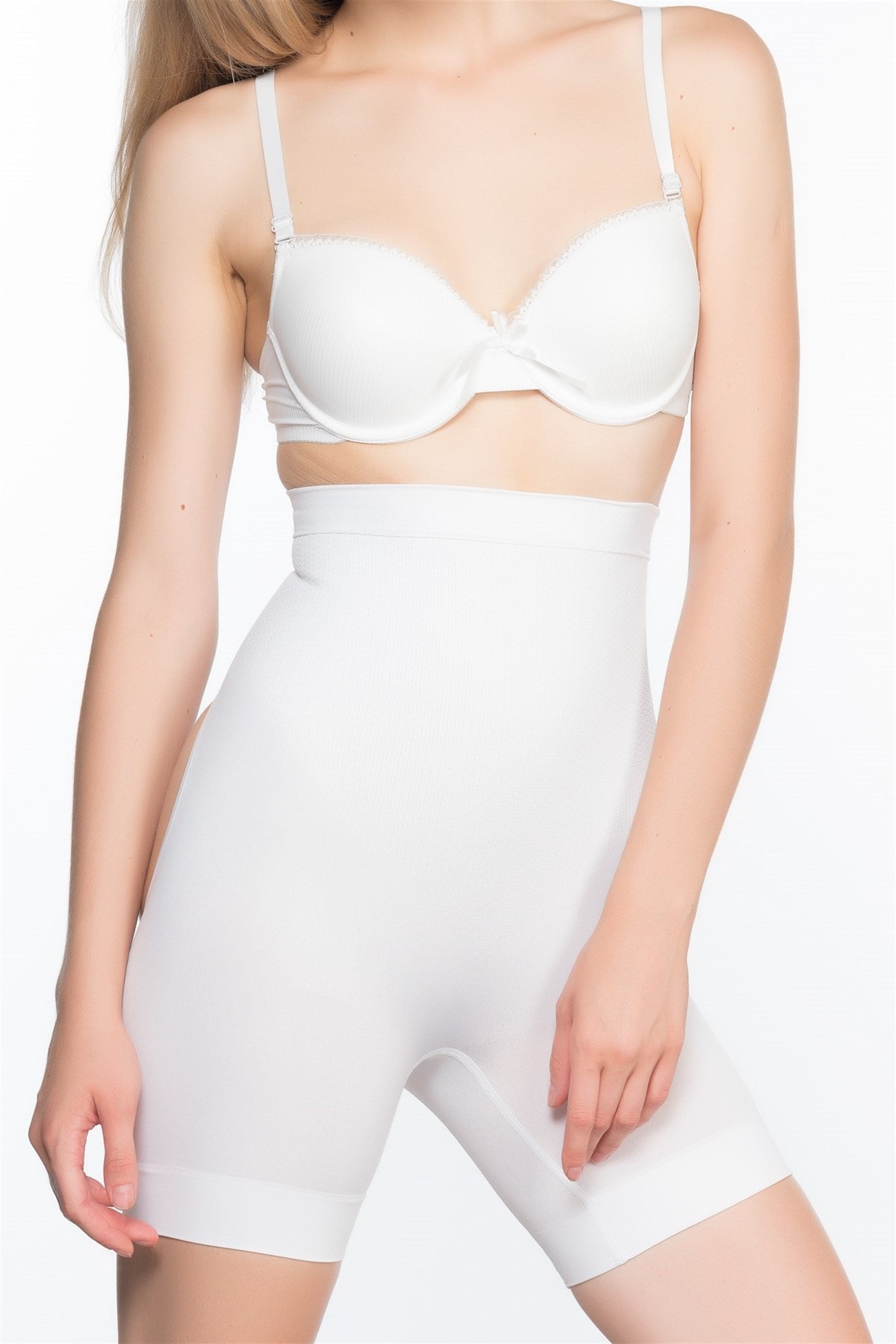 Shopymommy 2032 Seamless Postpartum Corset featuring a massage function, designed for postpartum recovery with breathable fabric and anti-slip silicone backing.