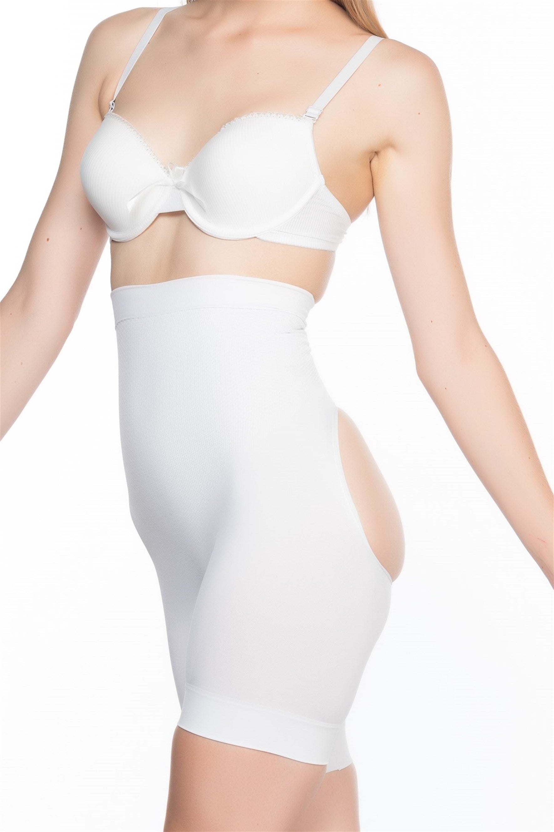 Shopymommy 2032 Seamless Postpartum Corset featuring a massage function, designed for postpartum recovery with breathable fabric and anti-slip silicone backing.