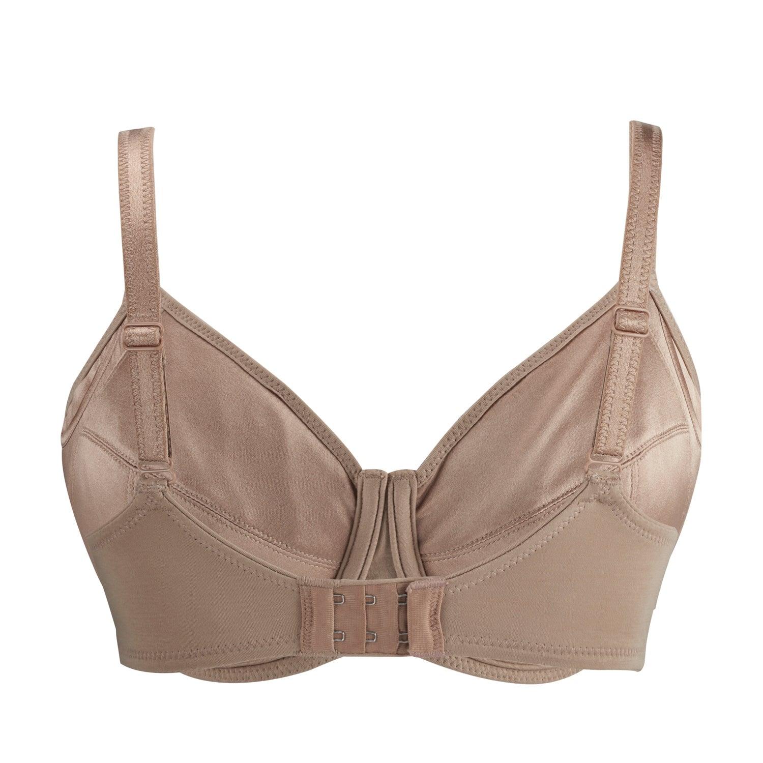 Warm Golden Underwired Silk & Organic Cotton Full Cup Bra showcasing luxurious silk and organic cotton blend, designed for comfort and support.