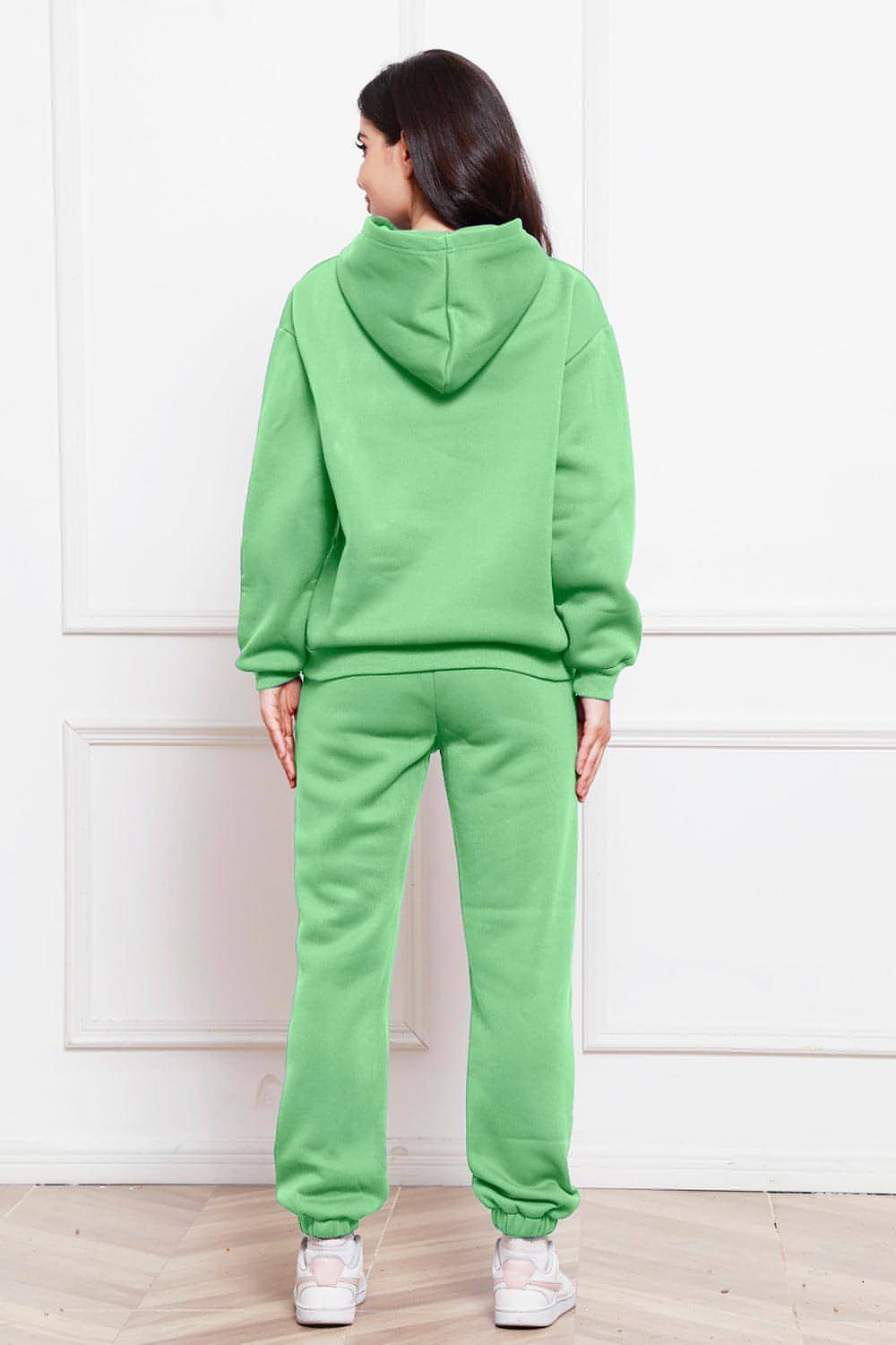 Main Drop Shoulder Long Sleeve Hoodie and Pants Set image