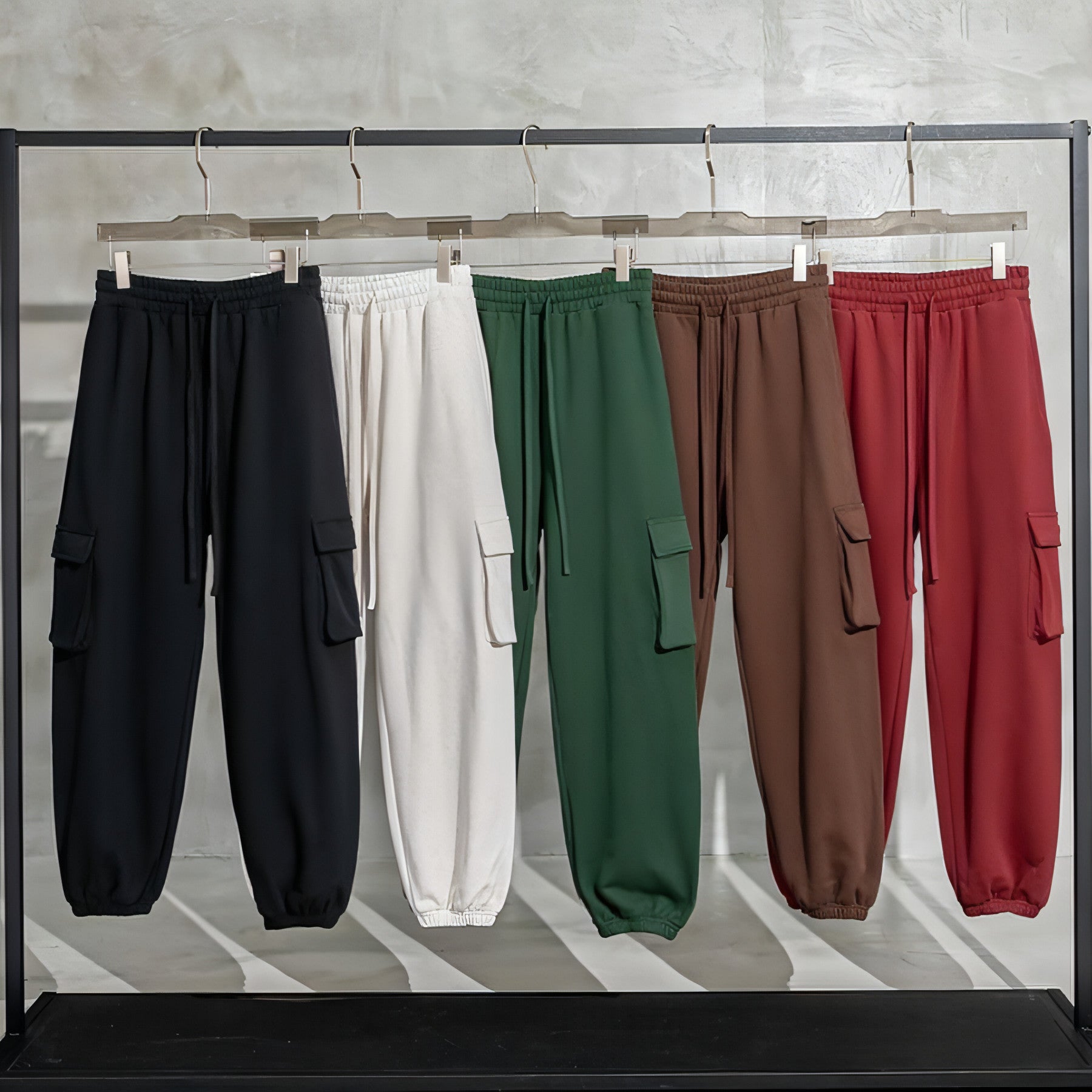 Main Loose Velvet Pants Casual Drawstring Pants (Jeans) Men & Women image