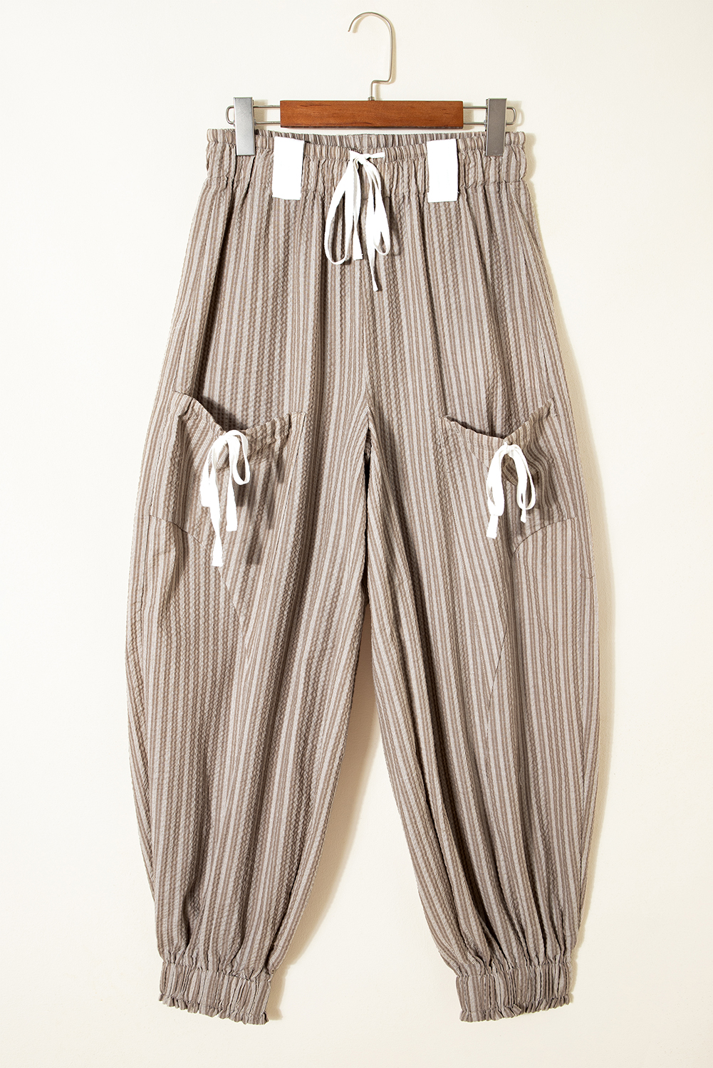 Main Stripe Drawstring Cargo Pocket Jogger Pants image