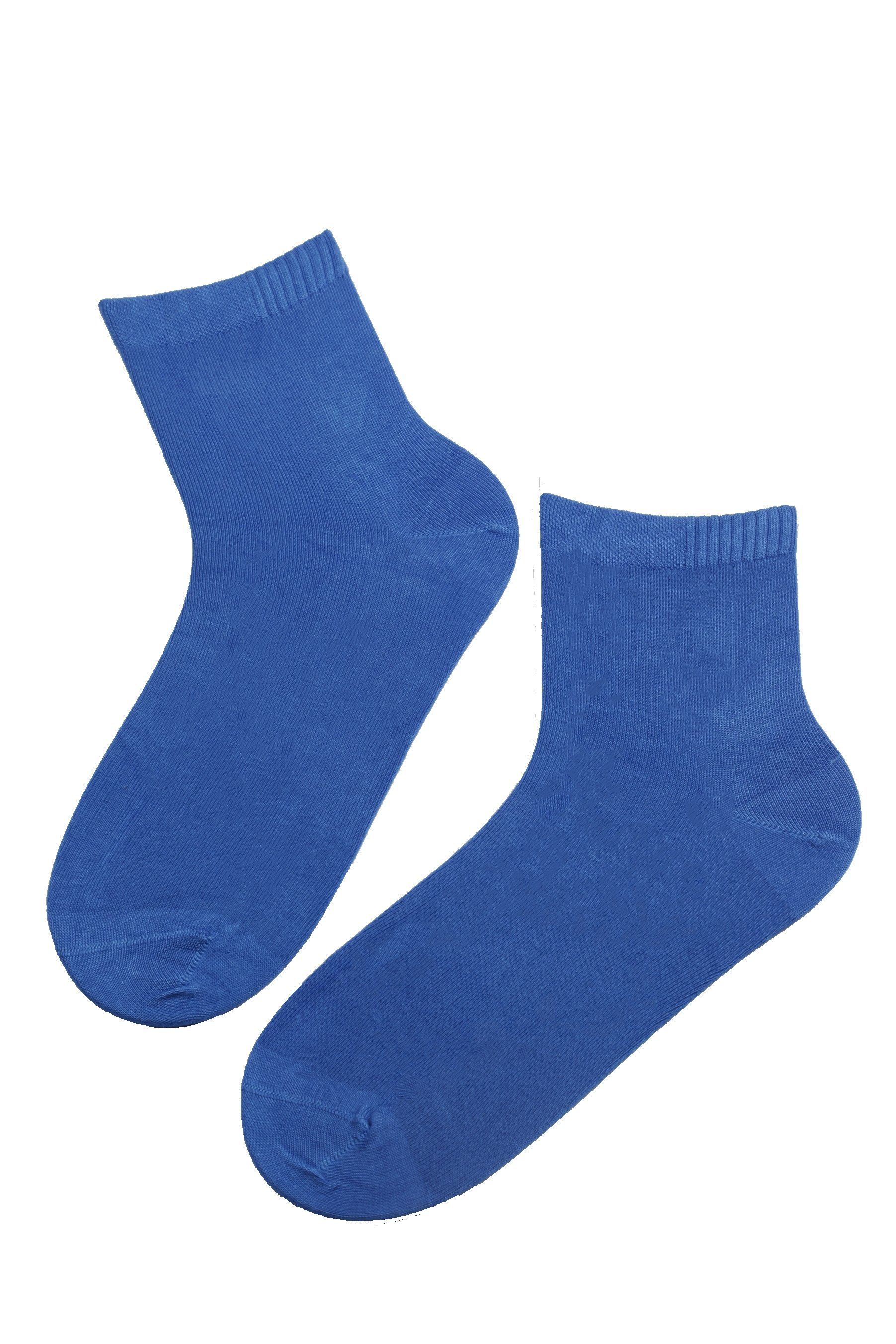 ALEX blue viscose socks for men, showcasing a soft bamboo fiber texture and low-cut design.