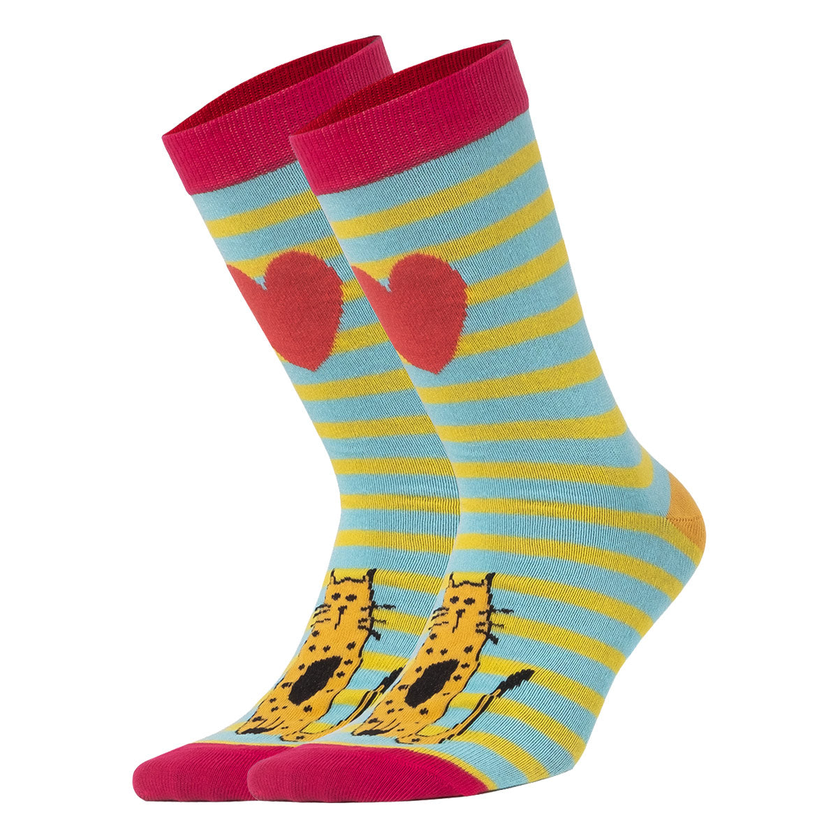 Biggdesign Cats Damen Socken Set in bunten Farben, 3 Paar, aus Baumwolle, Größe 36-40, ideal für jeden Anlass.