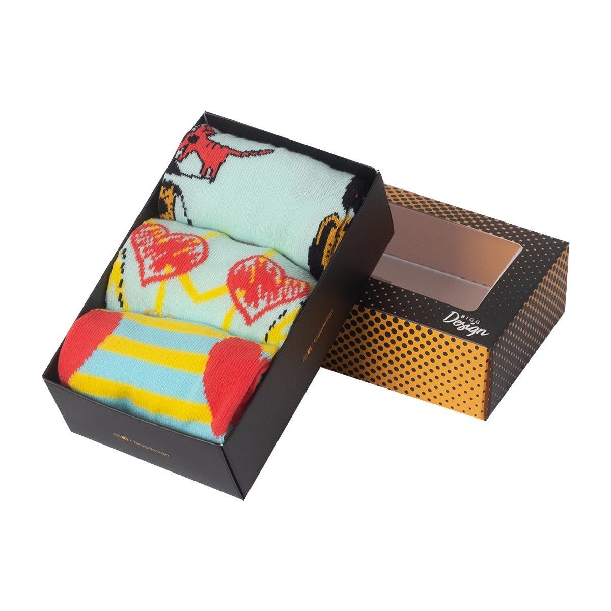 Biggdesign Cats Damen Socken Set in bunten Farben, 3 Paar, aus Baumwolle, Größe 36-40, ideal für jeden Anlass.