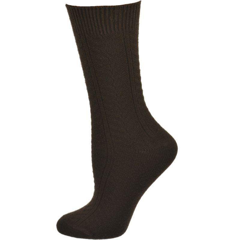 A pack of three pairs of medium weight bamboo crew socks featuring a stylish chevron pattern, showcasing their soft texture and comfortable fit.