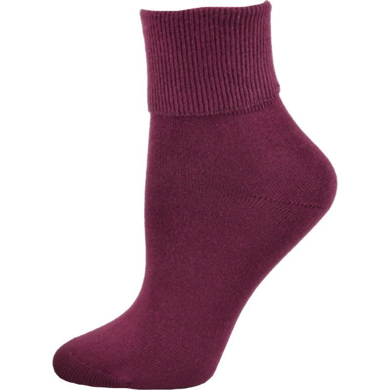 Three pairs of Classic Ribbed Single Cuff Pima Cotton Socks in assorted colors, showcasing their ribbed texture and soft fabric.