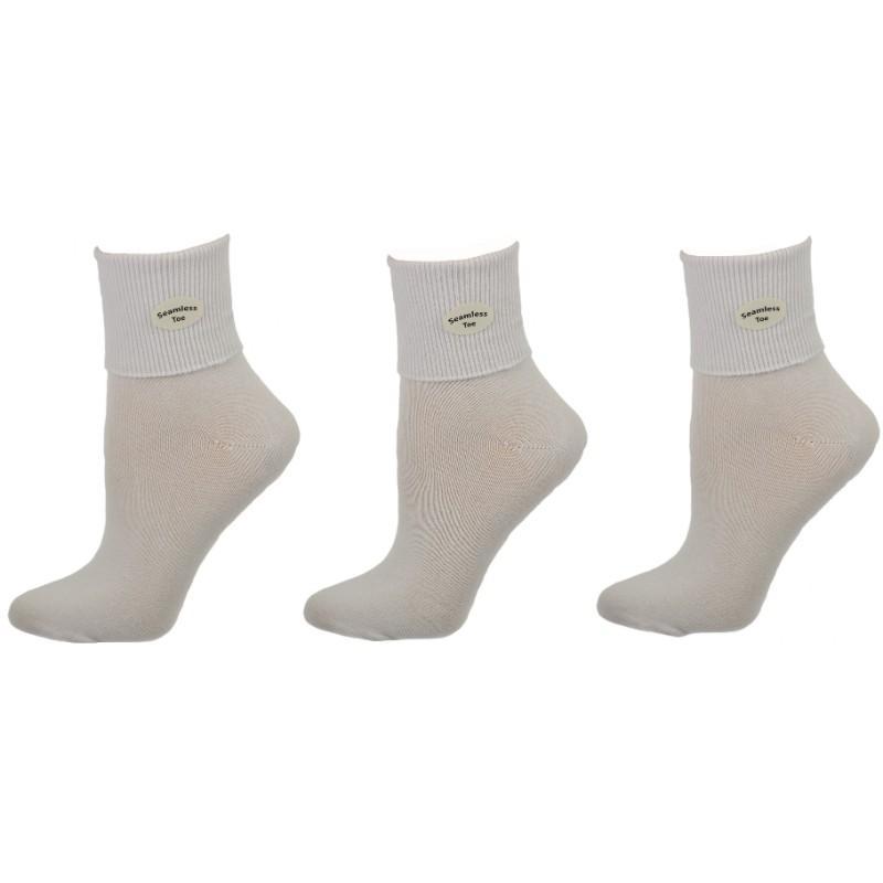 Three pairs of Classic Ribbed Single Cuff Pima Cotton Socks in assorted colors, showcasing their ribbed texture and soft fabric.