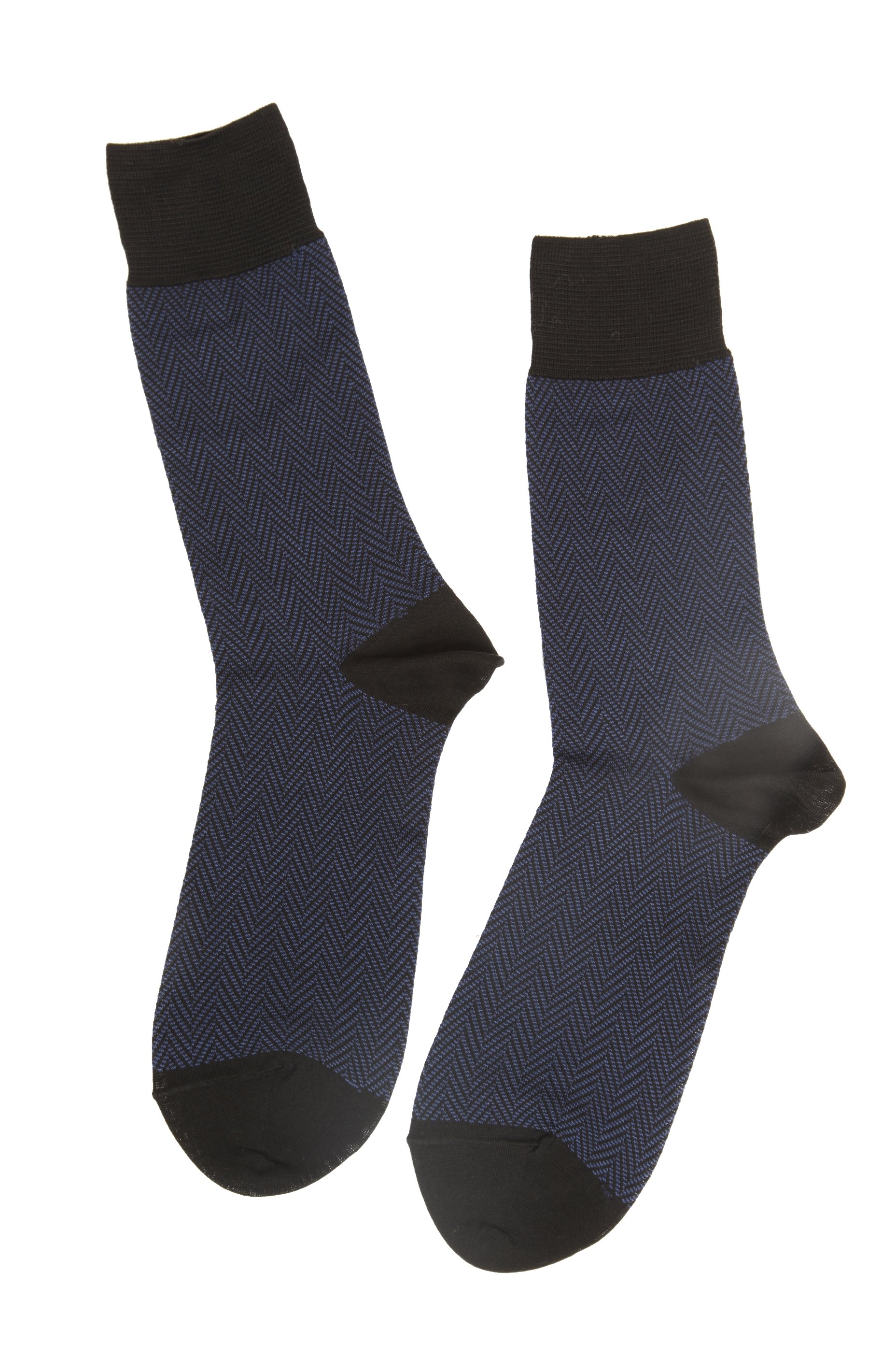 HERBERT blue suit socks displayed elegantly, showcasing their classic design and rich blue color, perfect for formal occasions.