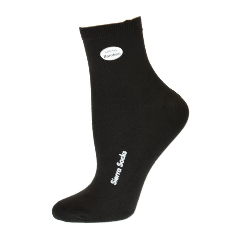 A pair of Ladies Plain Bamboo Shortie Socks in a soft, plain design, showcasing their seamless toe and bamboo fabric texture.