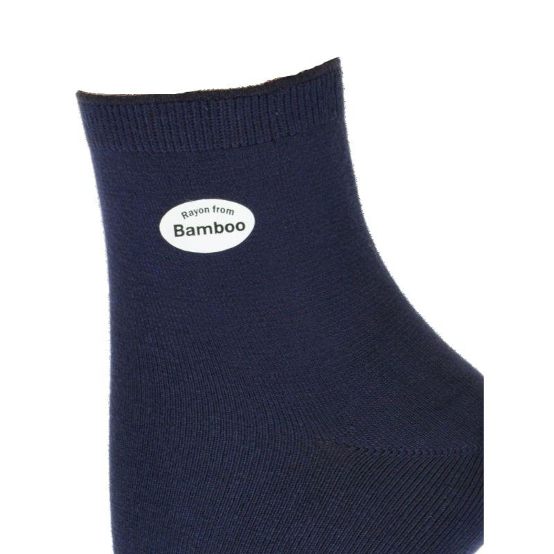 A pair of Ladies Plain Bamboo Shortie Socks in a soft, plain design, showcasing their seamless toe and bamboo fabric texture.