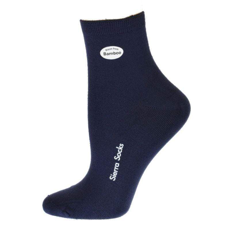 A pair of Ladies Plain Bamboo Shortie Socks in a soft, plain design, showcasing their seamless toe and bamboo fabric texture.