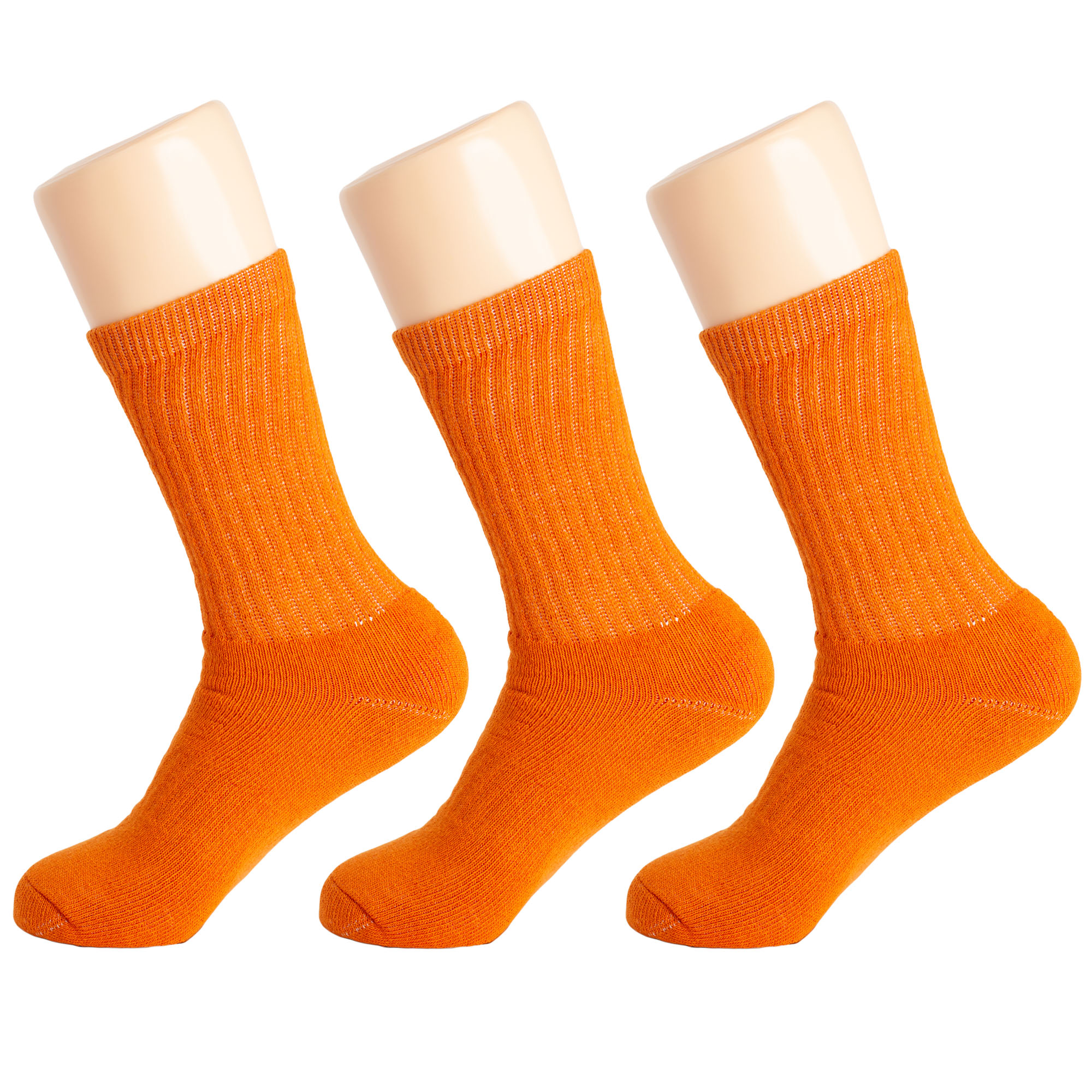 Main Orange Crew Socks for Women 3 Pairs Halloween Socks image