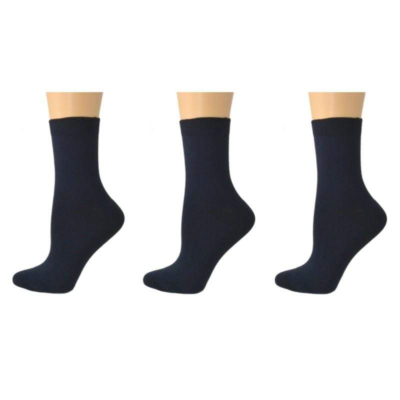 A set of three pairs of Women's Low Cut Bamboo Quarter Shorties in various colors, showcasing their soft texture and low cut design.