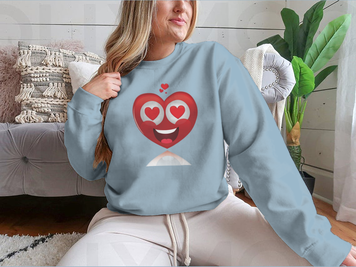 Main An Isolated Happy Heart In Love Happy Valentines Day Shirt Design image