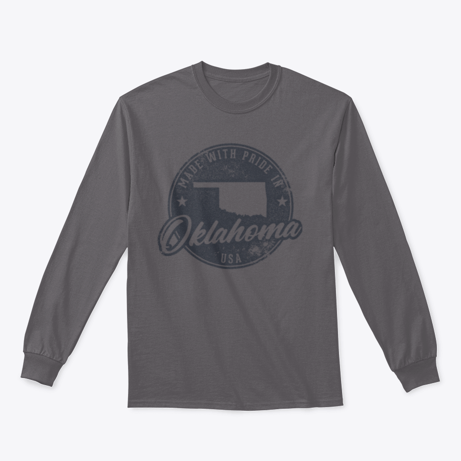 Customized Made In Oklahoma State Packaging Label Sweatshirt in various colors, showcasing its classic fit and quality fabric.