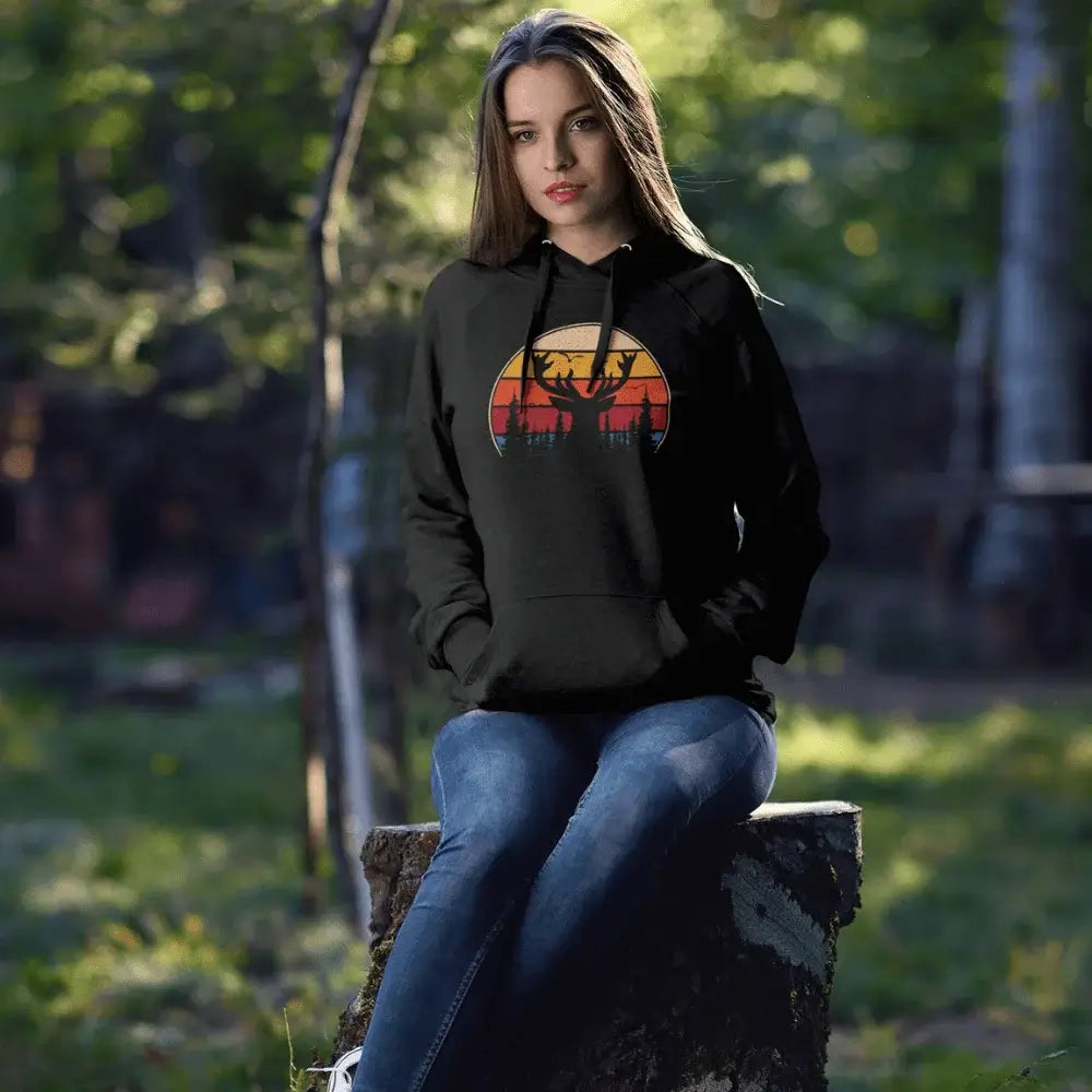 Main Deer Color Women Hoodie image