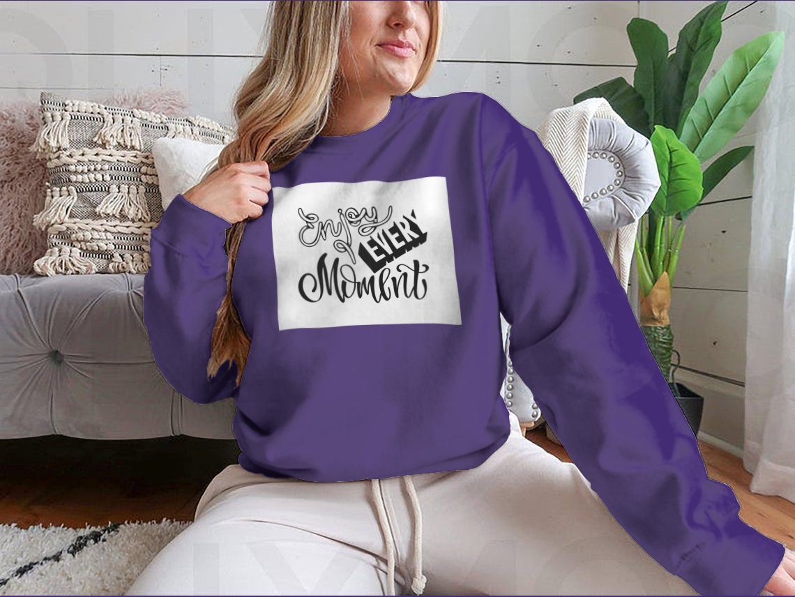 Main Enjoy Every Moment Motivation Quote Lettering Art Lifestyle Shirt image