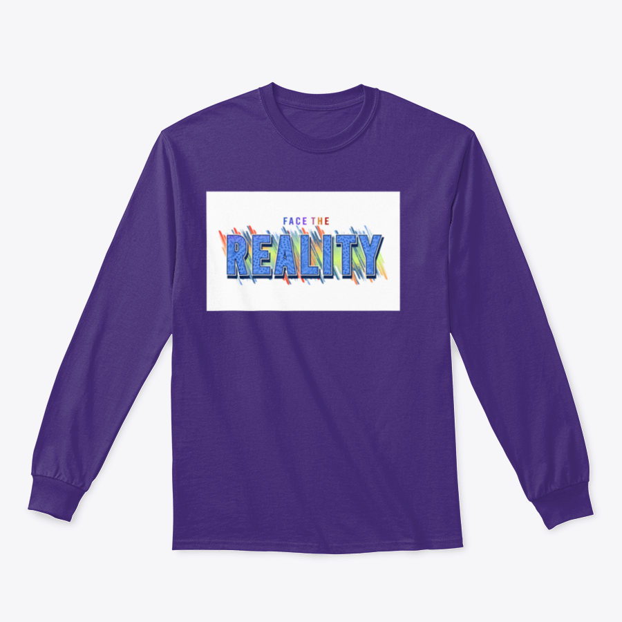 Face The Reality Inspirational Quotes T-Shirt in various colors, showcasing its comfortable fabric and motivational design.