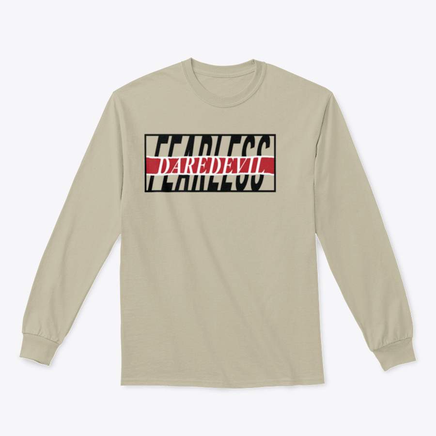 Fearless Slogan T-shirt featuring a Torn Paper Effect graphic design, showcasing a stylish and bold illustration on a comfortable cotton fabric.