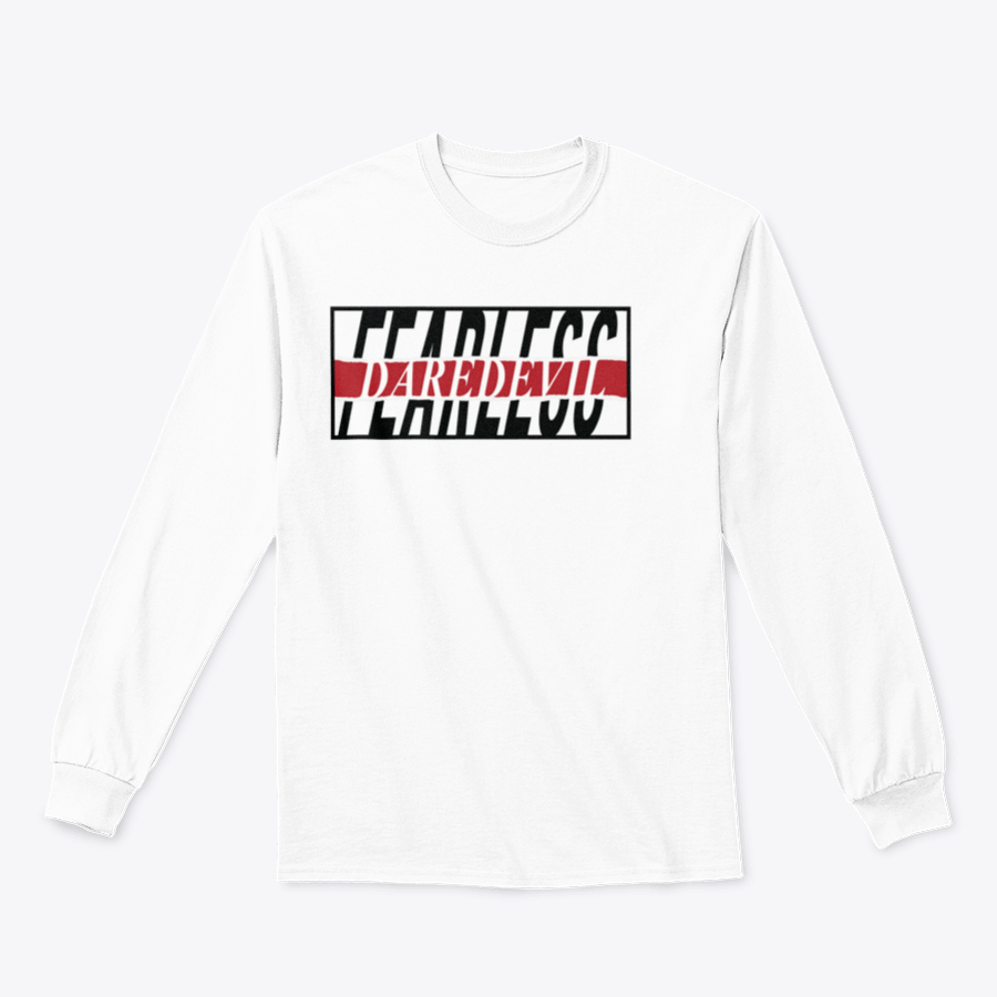 Fearless Slogan T-shirt featuring a Torn Paper Effect graphic design, showcasing a stylish and bold illustration on a comfortable cotton fabric.