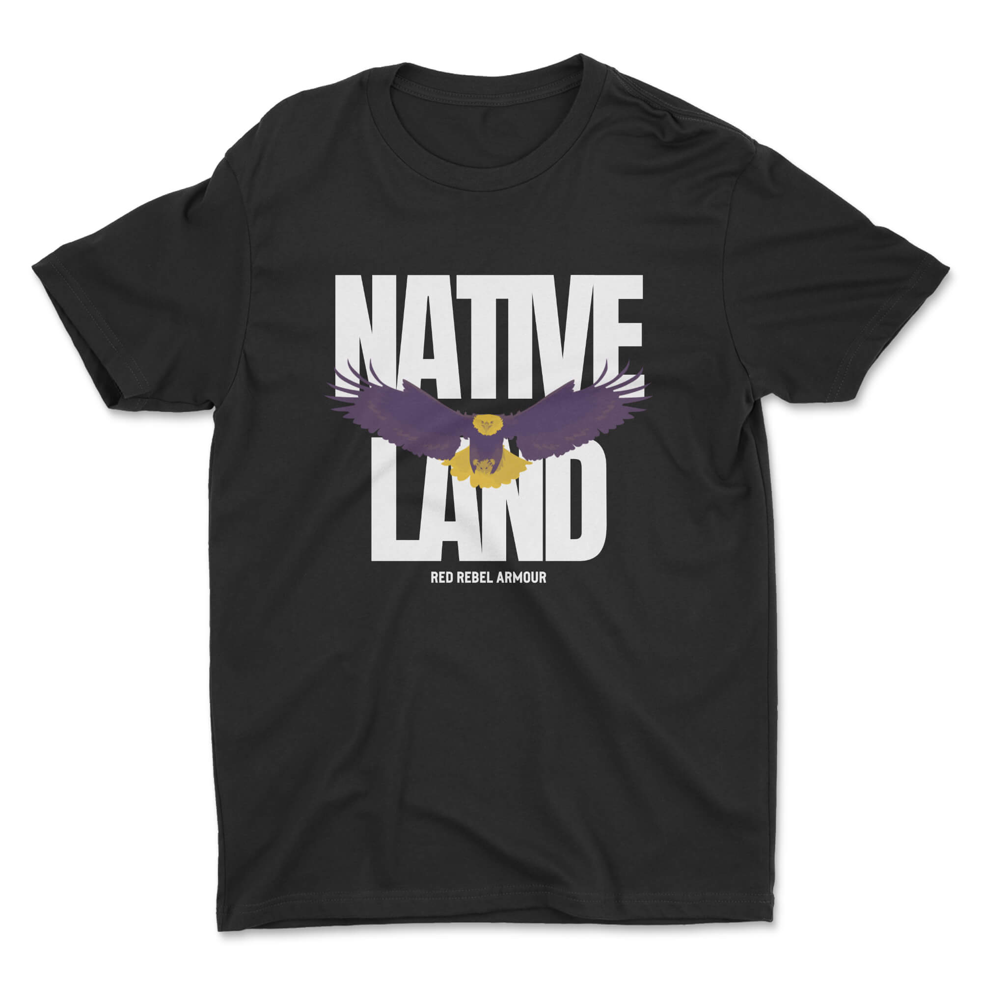 Home On Native Land Tee V2 featuring Indigenous artwork and comfortable design, perfect for everyday wear.