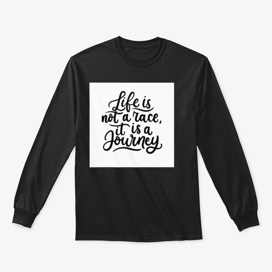 A vibrant vector illustration featuring the phrase 'Life Not Race', symbolizing personal growth and individuality.