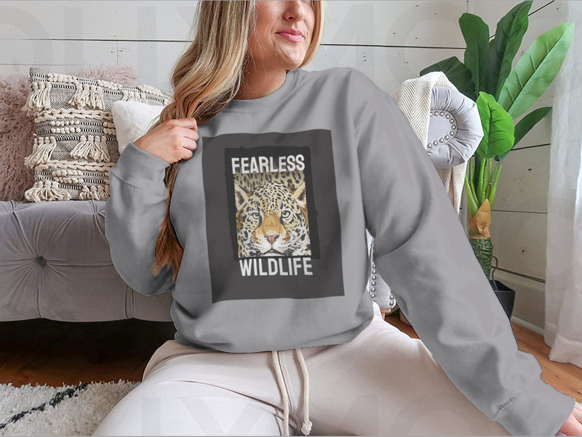 Leopard Head On Leopard Skin T-shirt featuring a bold graphic design on a comfortable cotton fabric.