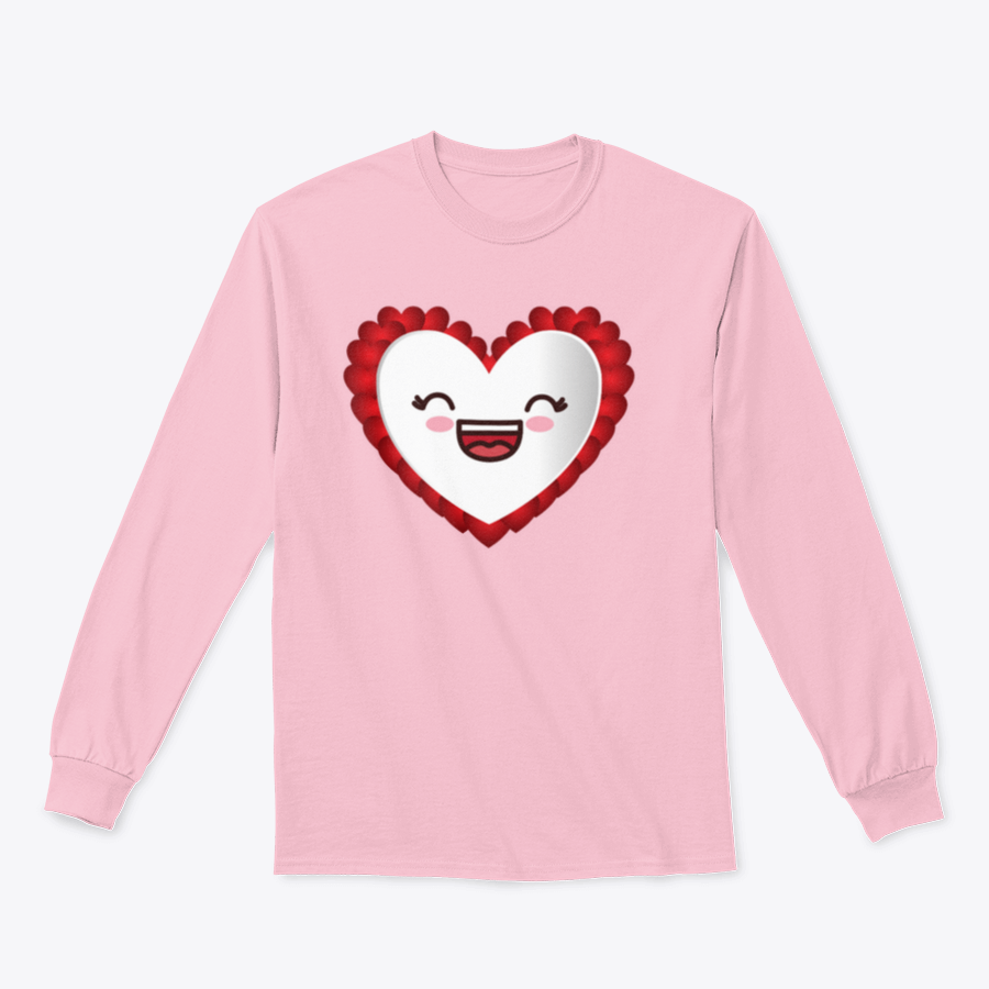 A stylish Love Heart Icon Image Valentines Day Shirt featuring a heart design, made from soft cotton fabric, perfect for romantic occasions.