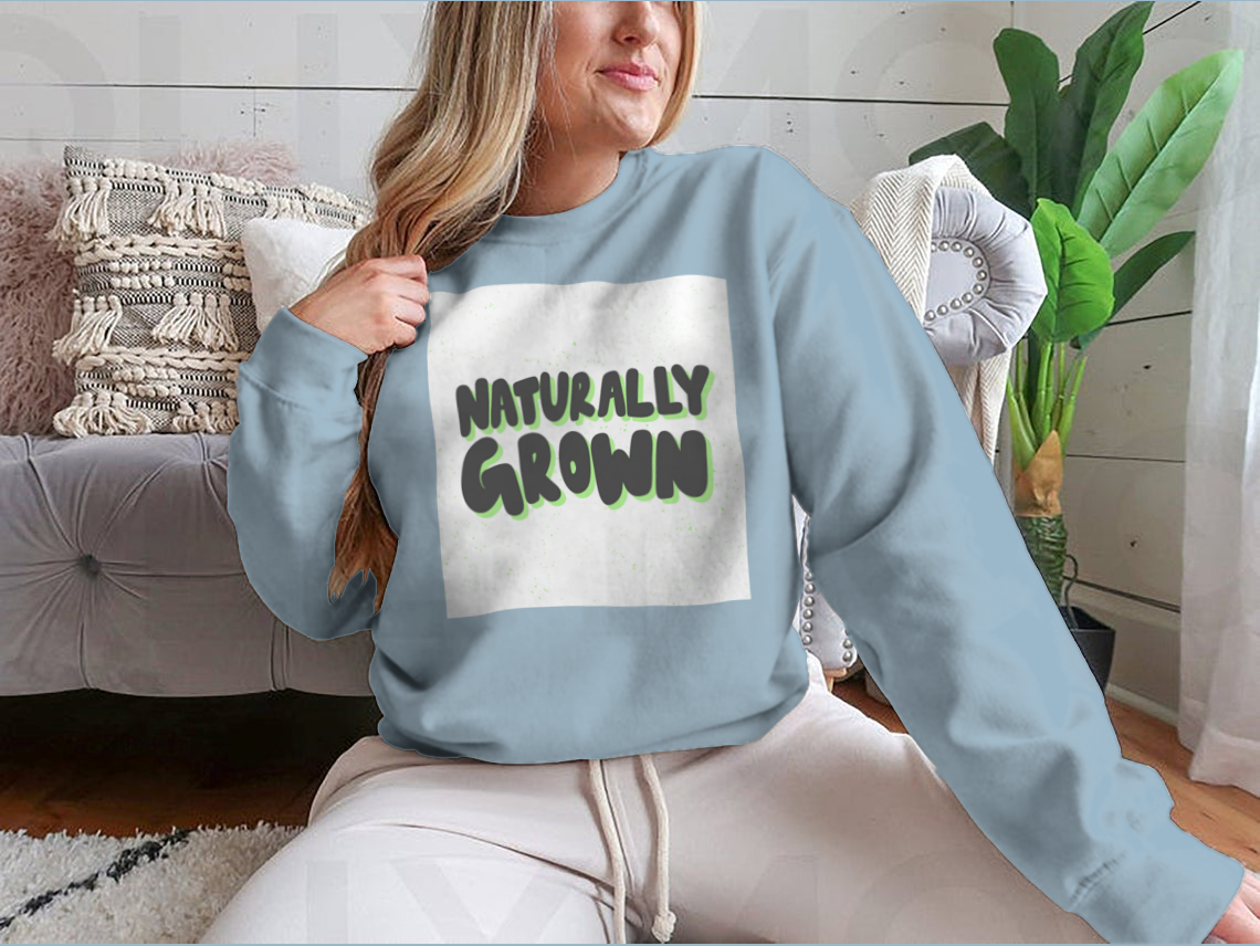 A stylish hand-drawn illustration design featuring natural elements, printed on a soft cotton fabric, showcasing a unique artistic flair.