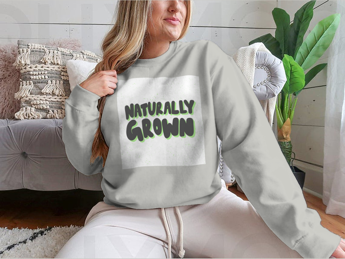 A stylish hand-drawn illustration design featuring natural elements, printed on a soft cotton fabric, showcasing a unique artistic flair.