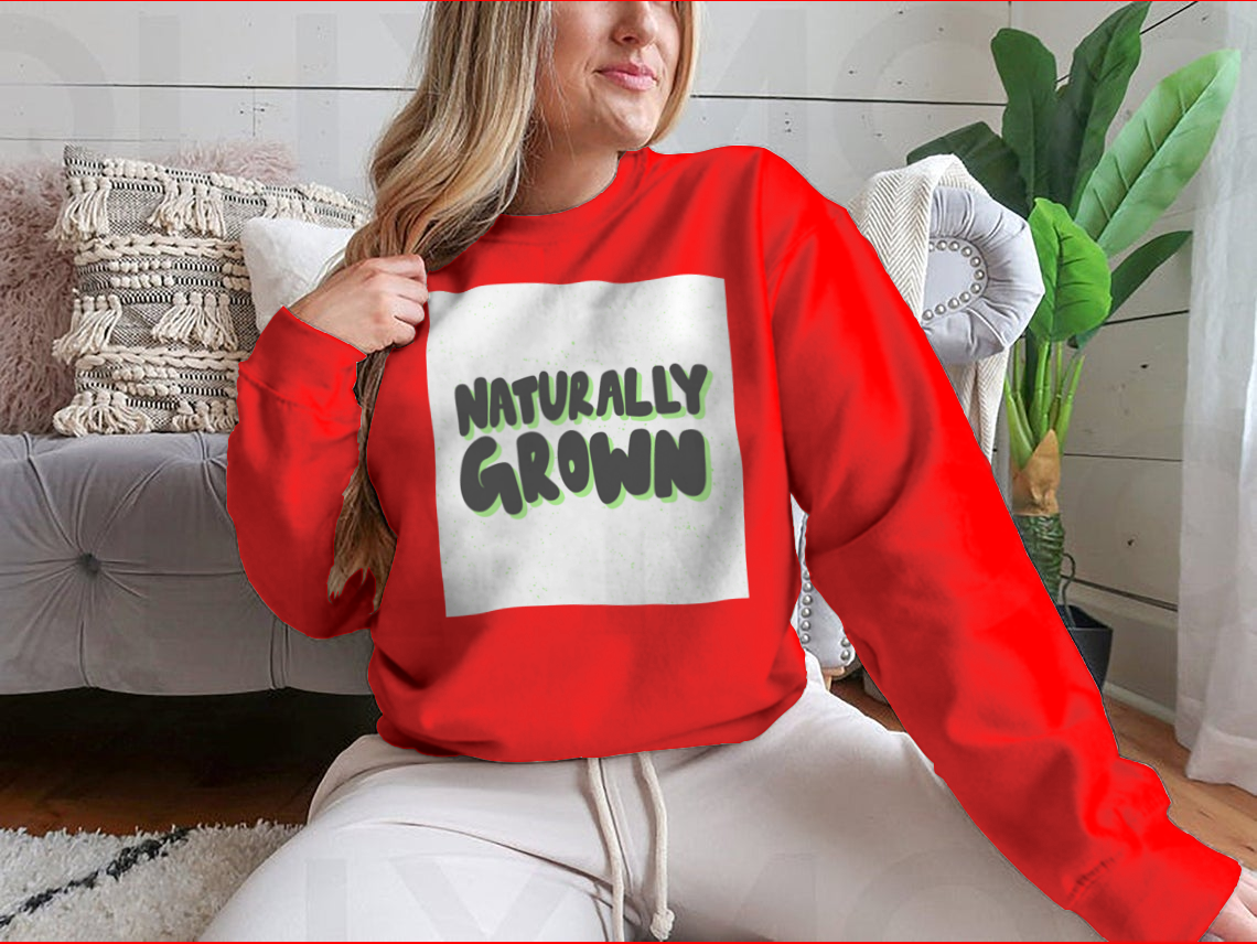 A stylish hand-drawn illustration design featuring natural elements, printed on a soft cotton fabric, showcasing a unique artistic flair.