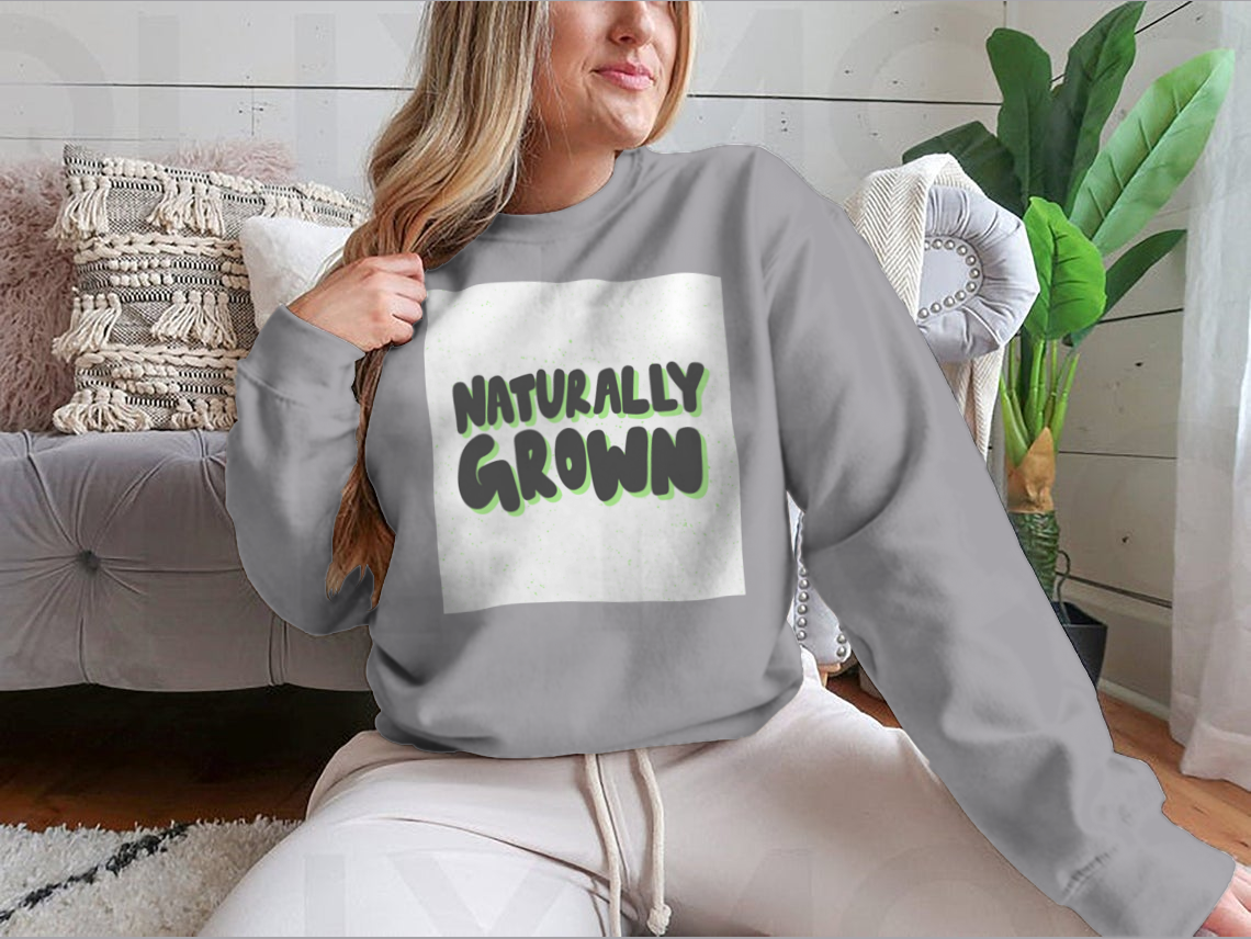 A stylish hand-drawn illustration design featuring natural elements, printed on a soft cotton fabric, showcasing a unique artistic flair.