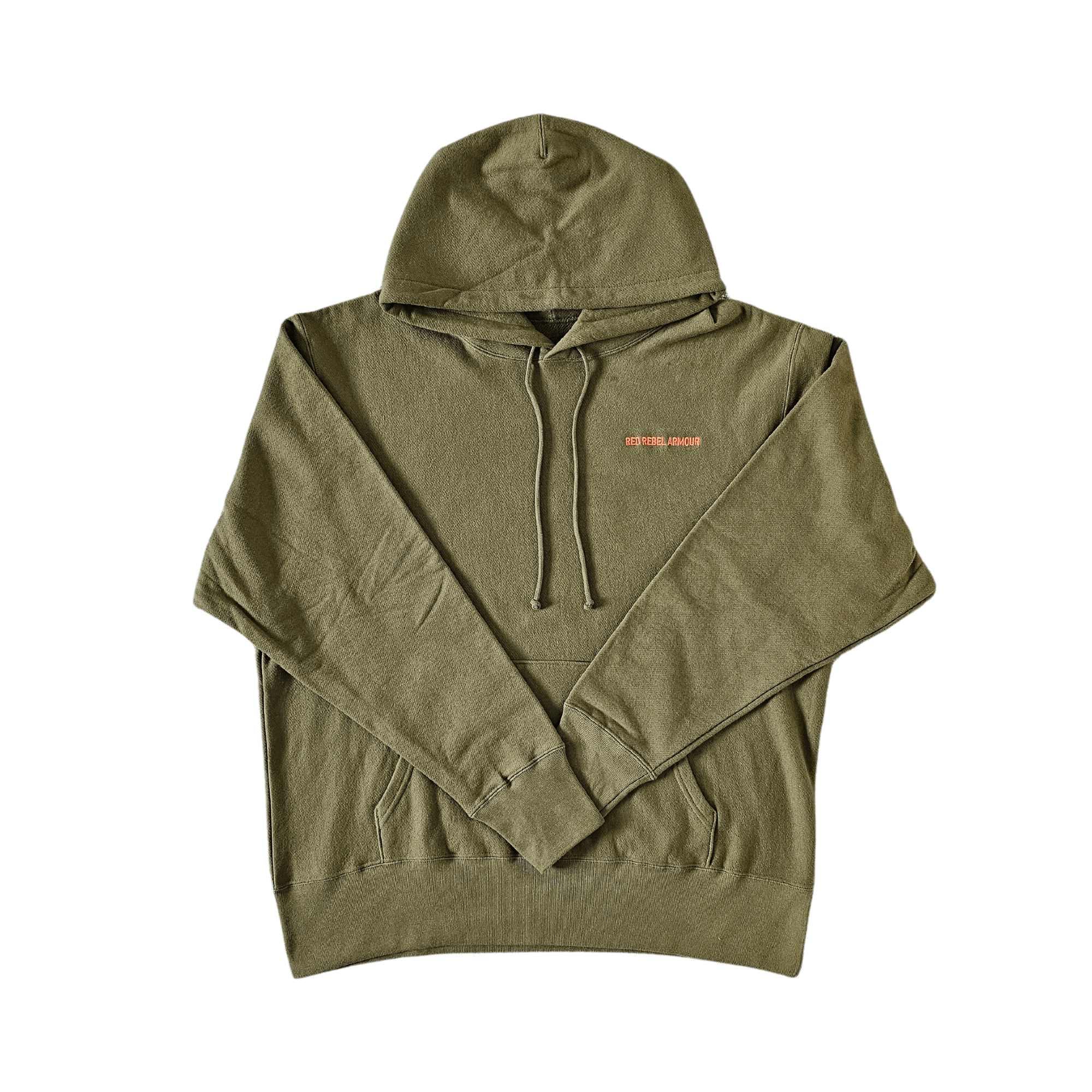 Olive Green Fitted Hoodie showcasing its sleek design and craftsmanship, perfect for casual and outdoor wear.
