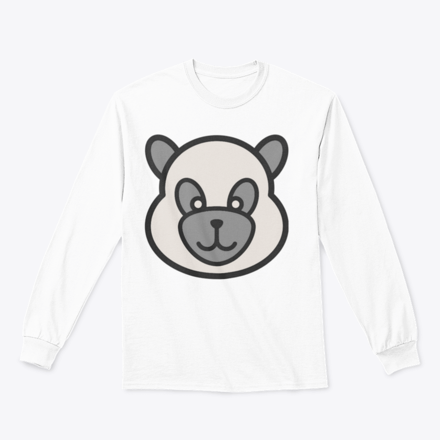 A stylish Panda Face Icon Shirt featuring a cute panda graphic, made from 100% cotton, perfect for casual wear.