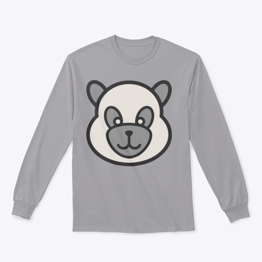 A stylish Panda Face Icon Shirt featuring a cute panda graphic, made from 100% cotton, perfect for casual wear.