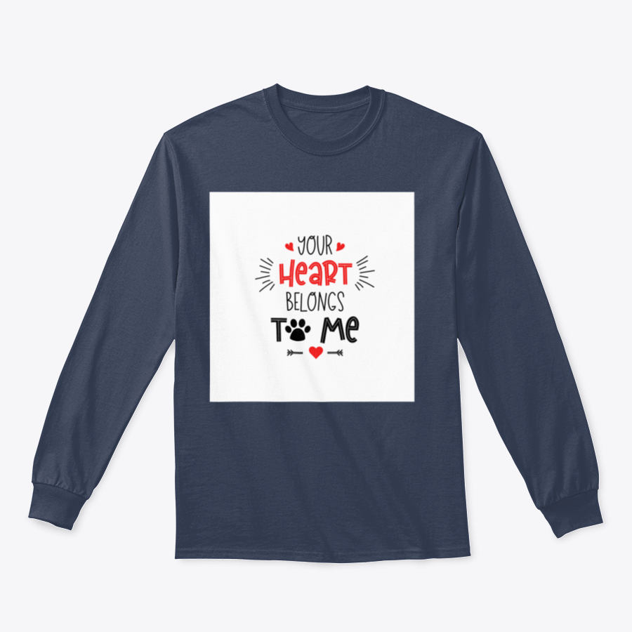 A stylish Pets Valentine's Day Typography shirt featuring dog-themed lettering about love, made from high-quality cotton.