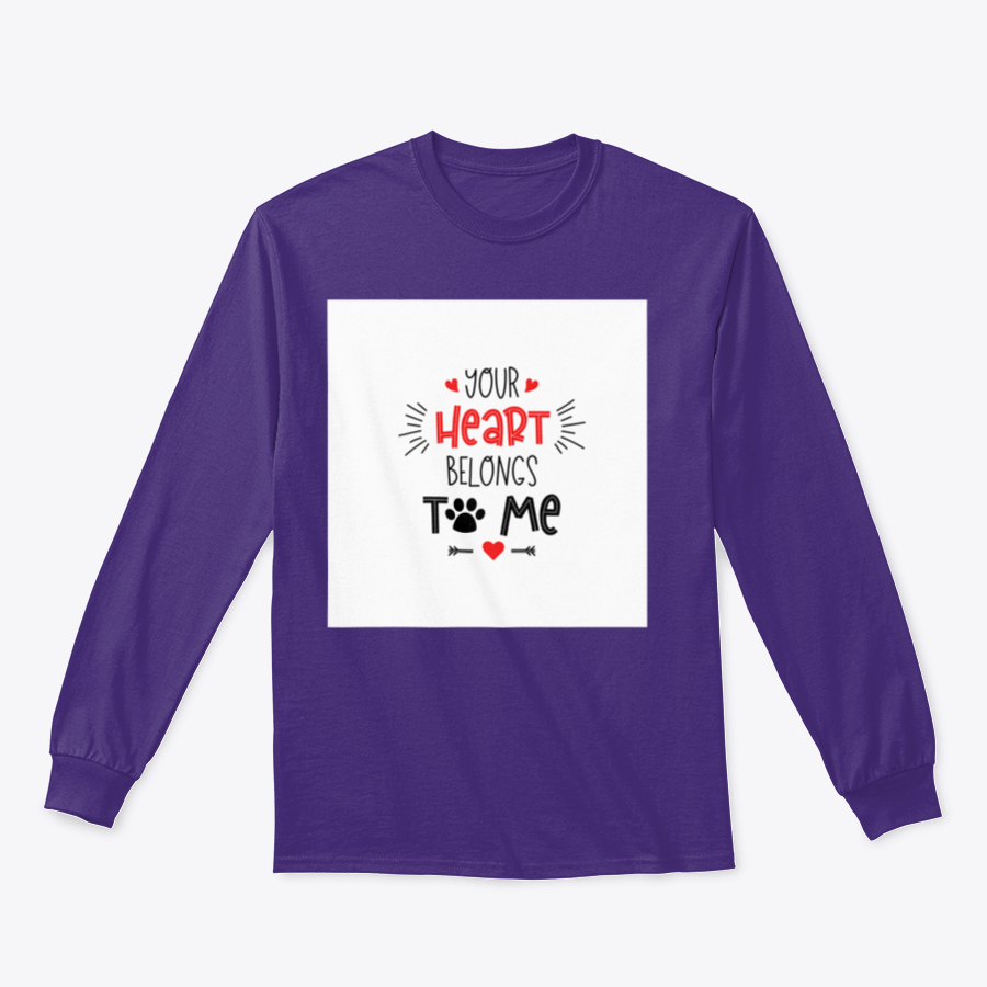 A stylish Pets Valentine's Day Typography shirt featuring dog-themed lettering about love, made from high-quality cotton.
