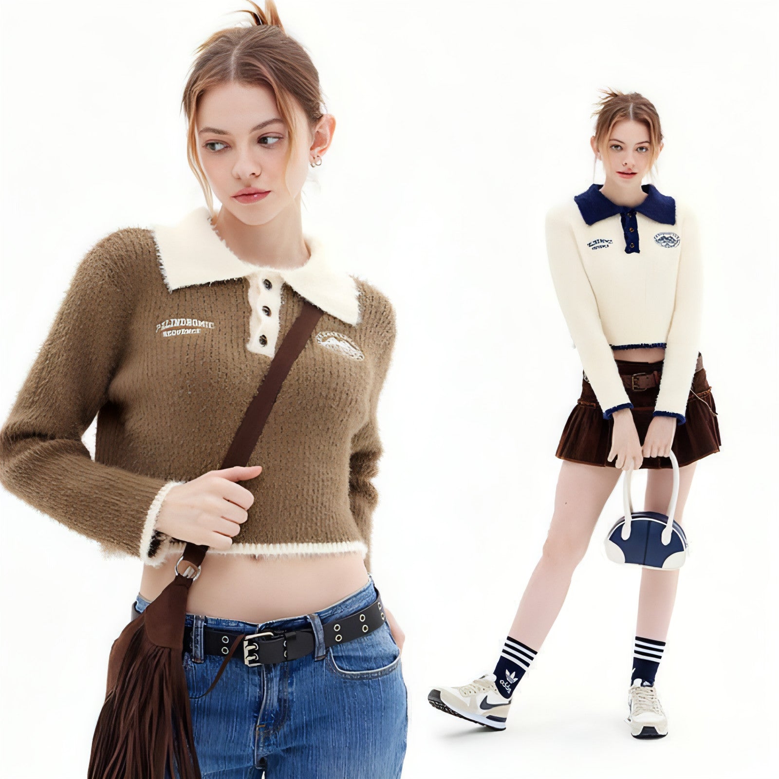 Main Pure Desire College Style Soft Waxy New Sweater Ins Simple Women image